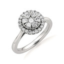 10K/14K Gold Lab Grown Diamond Cluster Ring
