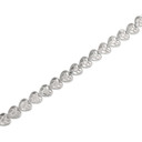 10k/14k Gold Nugget Heart Bracelet