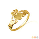 Gold Symbolic Claddagh Baby Ring