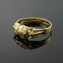 Gold Nugget Baby Ring (Available in Yellow/White Gold)