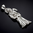 925 Sterling Silver Santa Muerte (Grim Reaper) Pendant