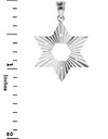 Sterling Silver Jewish Star of David Pendant (M) 1.25"