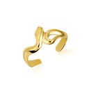 Gold Woman's Symbolic Snake Toe Ring