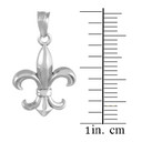 Silver Fleur-de-Lis Charm Pendant