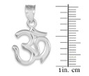 925 Sterling Silver Om (Ohm) Pendant Necklace