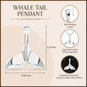 Silver Whale Tail Pendant