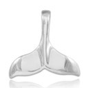 Silver Dolphin Whale Tail Pendant