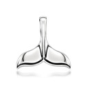 Silver Dolphin Whale Tail Pendant