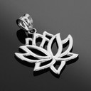 Sterling Silver Lotus Flower Necklace