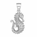 Gold Seahorse Ocean Pendant Necklace (Available in Yellow/Rose/White Gold)