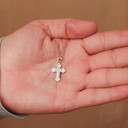 925 Sterling Silver Russian Orthodox Cross Necklace 