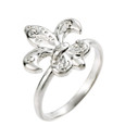 Sterling silver Fleur-de-Lis Ring