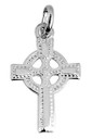 Silver Celtic Polished Cross Pendant