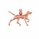Solid  Gold German Short-Haired Pointer Pendant(Available In Yellow/Rose/White Gold)