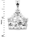Sterling Silver Buddha Pendant Necklace