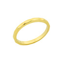 Gold Hammered Knuckle Ring