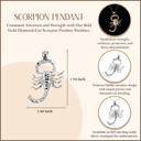 925 Sterling Silver Scorpion Pendant Rope Necklace