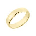 Gold Classic Wedding Band - 5MM (Available In Yellow/Rose/White)