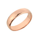 Gold Classic Wedding Band - 5MM (Available In Yellow/Rose/White)