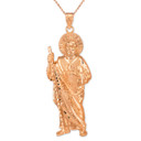 Large Gold St. Jude Pendant