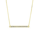 14k Gold Diamond Bar Necklace (Available in Yellow Gold / Rose Gold / White Gold)