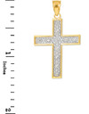 Gold Diamond Cross Pendant