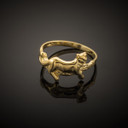 Gold Lioness Ring (Available in Yellow/Rose/White Gold)