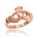 Rose Gold Classic Claddagh Engagement Ring