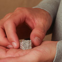 925 Sterling Silver Nugget Ring for Men
