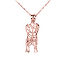 Rose Gold Elegant Chair Pendant