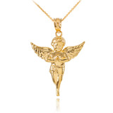 Gold Angel Pendant Necklace