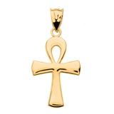 14K Gold Ankh Cross