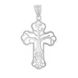 Sterling Silver Tree of Life Cross Filigree Celtic Pendant Necklace