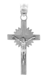 Sterling Silver Crucifix Pendant - The Star Crucifix