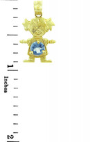 CZ Blue December Birthstone Charm CZ Blue December Birthstone Charm