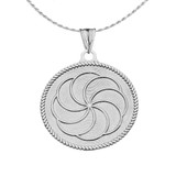 Two-Sided Å¸??DuxovÅ¸?Âand Armenian Eternity Symbol Pendant Necklace in Sterling Silver