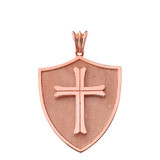 Crusader Shield in Rose Gold