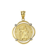 Gold Saint Christopher Pendants 