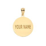 Personalized Engravable Gold Basketball Charm Necklace with Your Number And Name(Yellow/Rose/White)