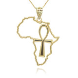 yellow-gold-african-continent-egyptian-ankh-pendant
