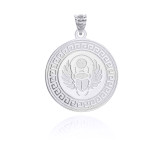 Silver Personalized Scarab Pendant