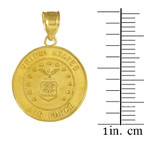 US Air Force Gold Coin Pendant