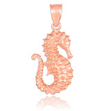 Rose Gold Seahorse Pendant Necklace