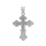 Sterling Silver Orthodox Cross Charm Pendant