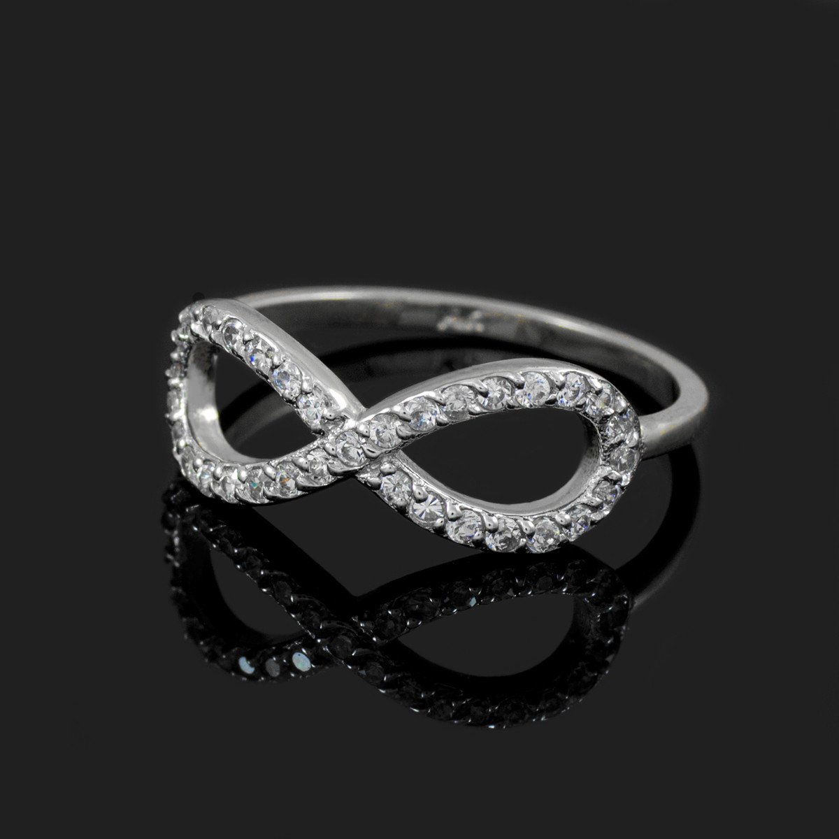 White Gold Diamond Infinity Ring