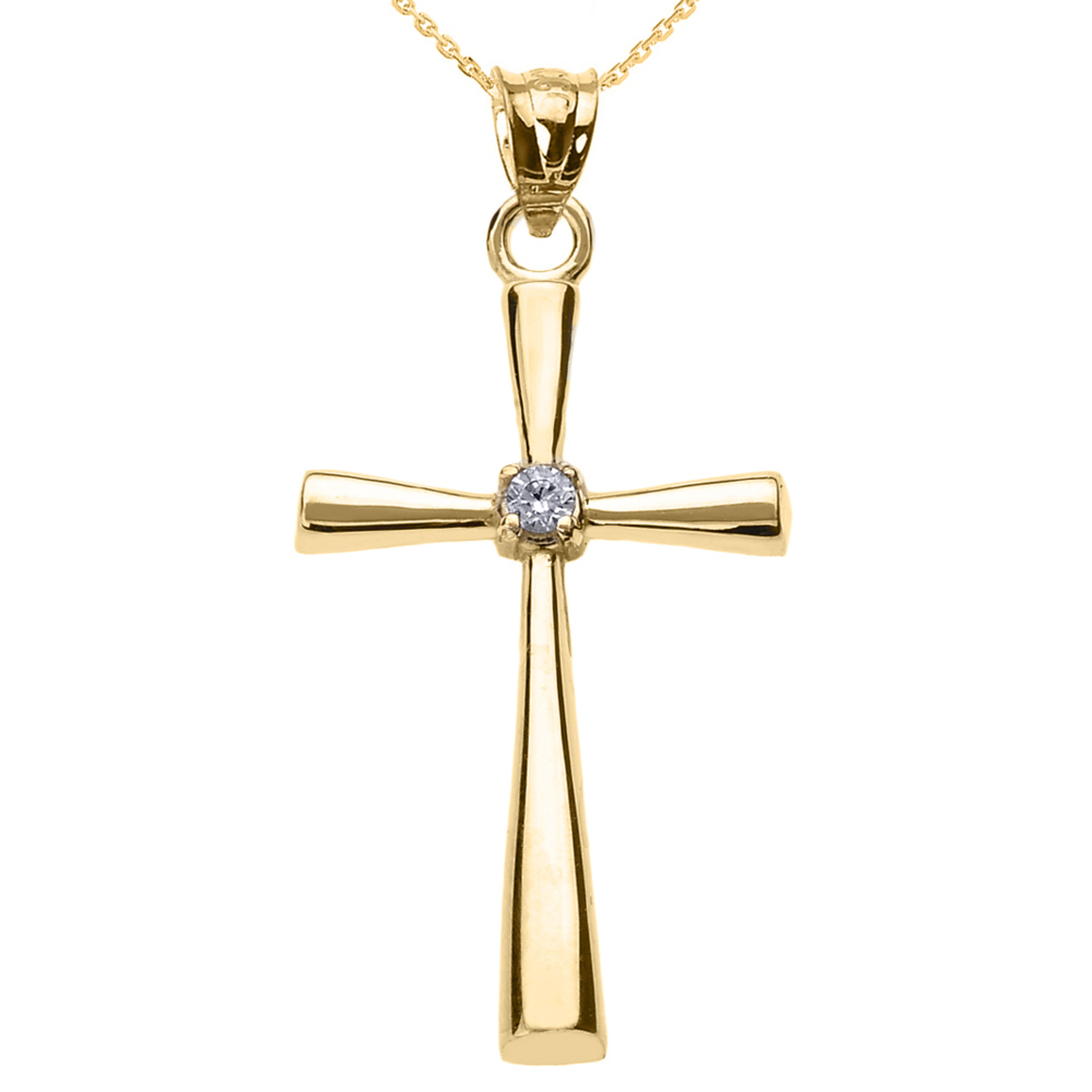 Dear to Me Childrens 14k Gold-Filled Petite Diamond Cross India | Ubuy