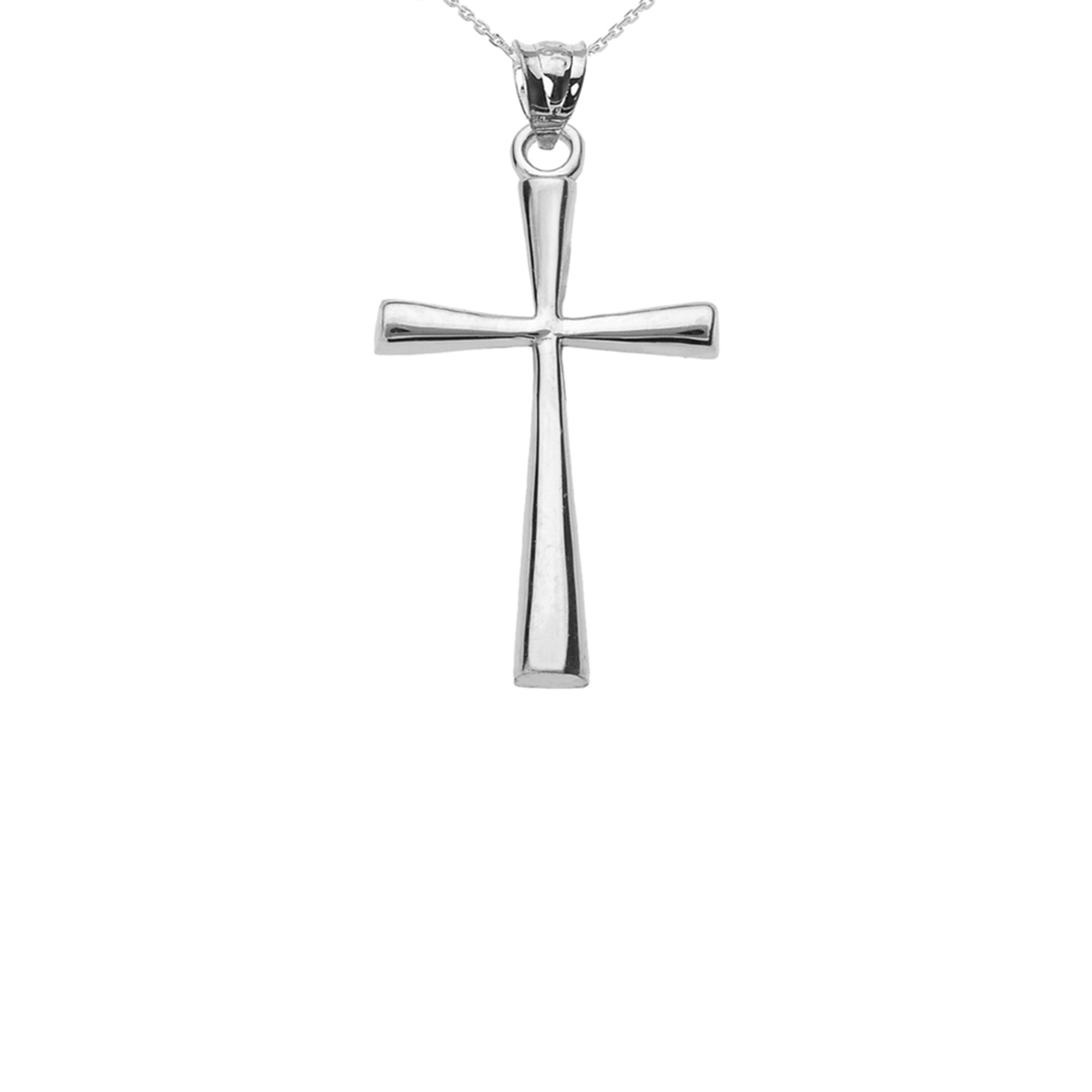 Sterling Silver Small Cross Charm  Sterling Silver Charms, Charm Bracelets  & Beads at Charm Factory