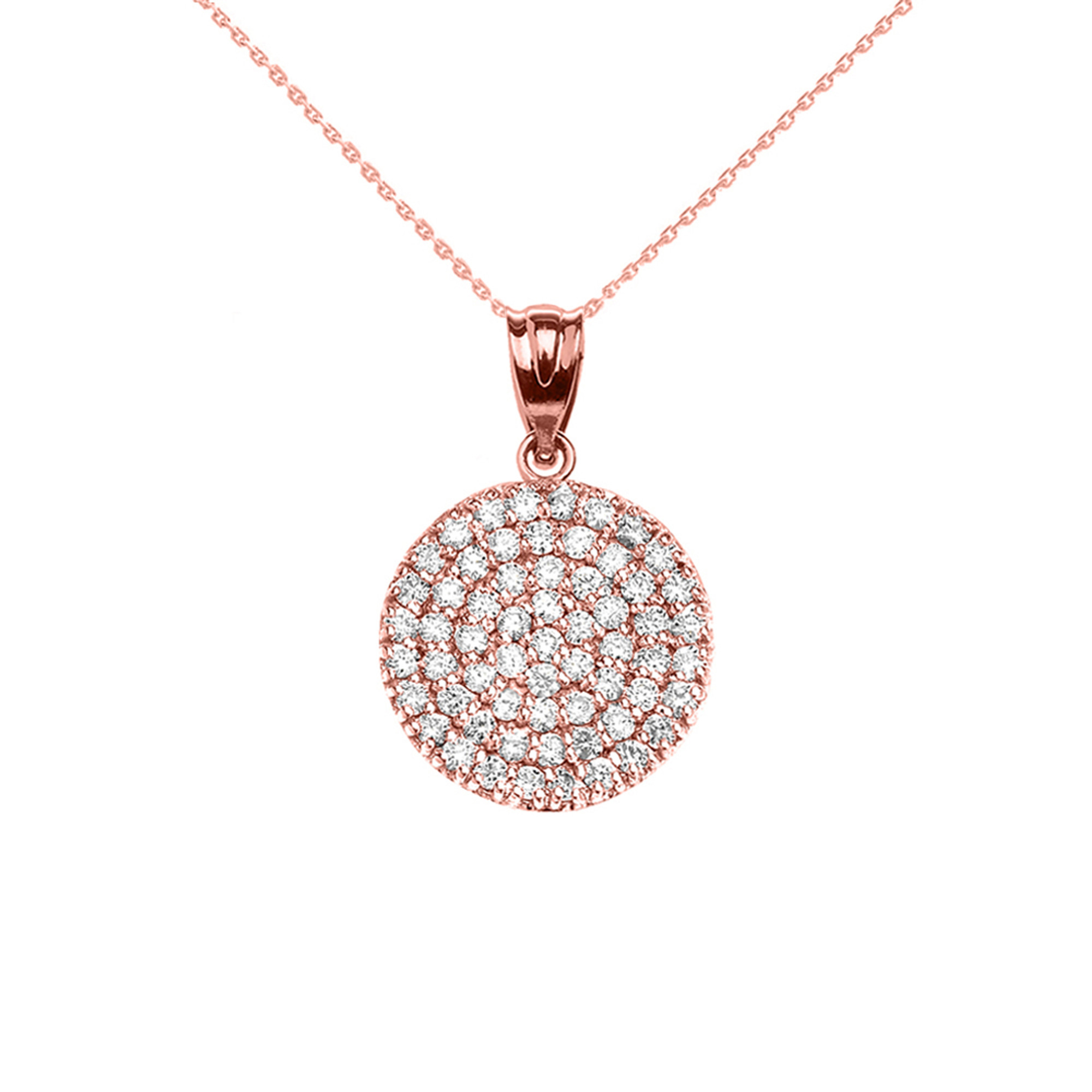 Buy Blossom Circle Rose Gold Plated Sterling Silver Pendant Set by Mannash™  Jewellery