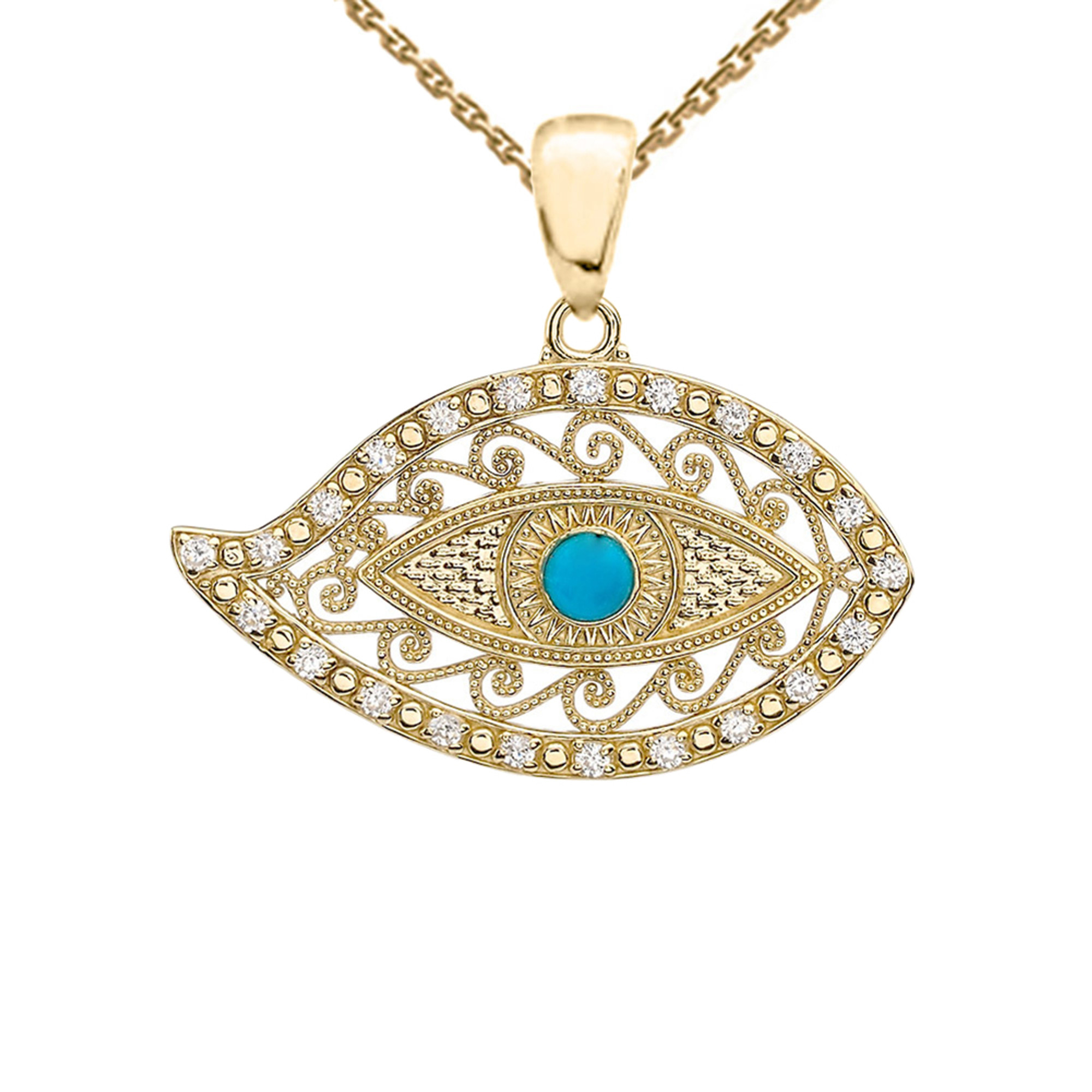 Three Stone Yellow Pear Cut Diamond Pendant | Ouros Jewels