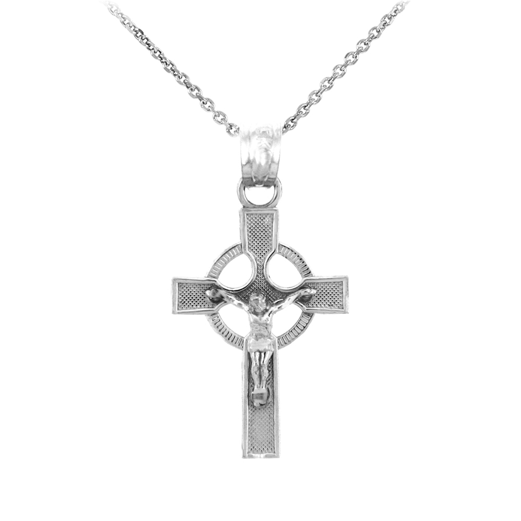 Sterling Silver Crucifix Pendant Necklace- The Infinity Crucifix